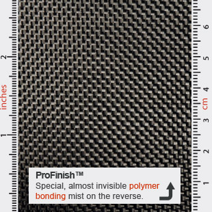 ProFinish Carbon Fibre Plain Weave 1k 90g 1m Wide