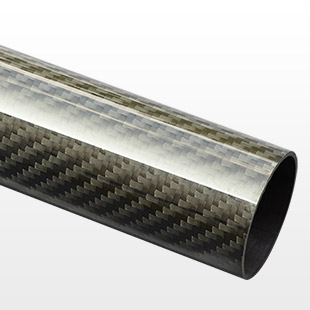 30mm(27mm) Woven Finish Carbon Fibre Tube CFT-WF-30-27-1