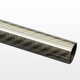 20mm(18mm) Woven Finish Carbon Fibre Tube CFT-WF-5-3-1
