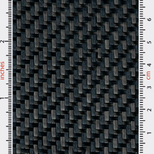 Carbon Black Twaron 200g 2/2 Twill 1m Wide